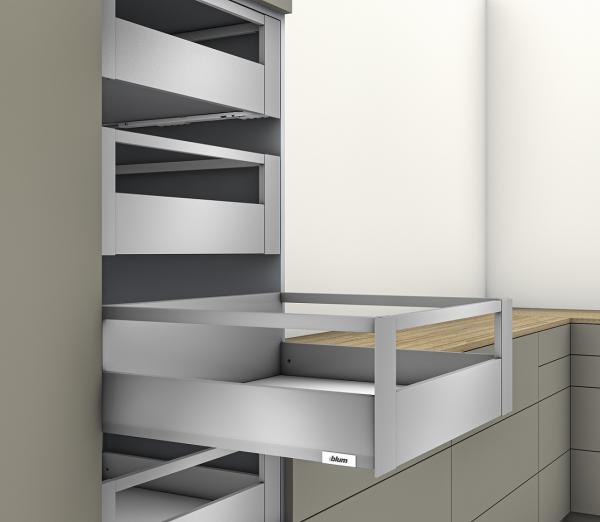 MERIVOBOX Querreling für Innenauszug, bis KB=1200mm, zum Ablängen, indiumgrau, ZR4.1059U